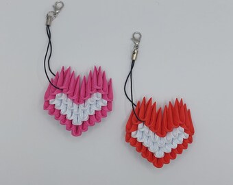 3d Origami heart - Keychain