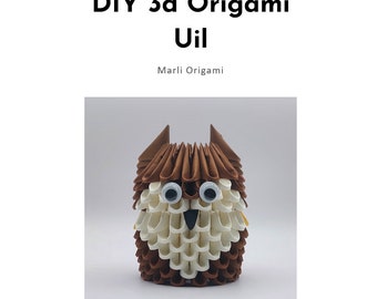 DIY 3d Origami Uil - Nederlands