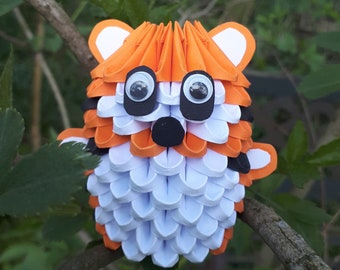 3d Origami Tiger