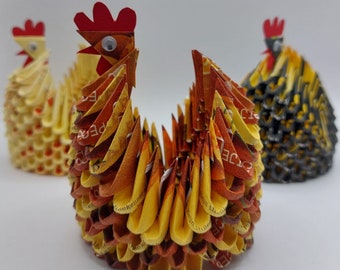 3d Origami Chicken