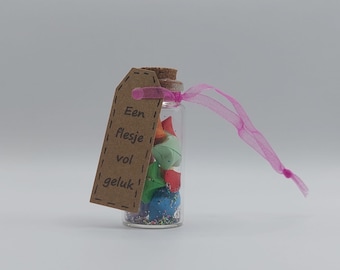 3d Origami Lucky Bottle - Keychain