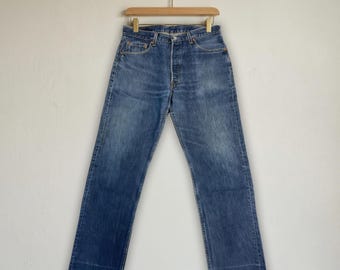 Vintage Levi's W36 X L30 501 1980's Stone Wash Blue Original
