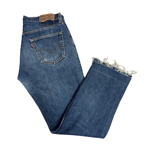 Levis 501 Distressed Vintage Denim Jeans Levi&#39;s 501 Made In USA Tag Größe W34L32 Denim Hose Levi Jeans