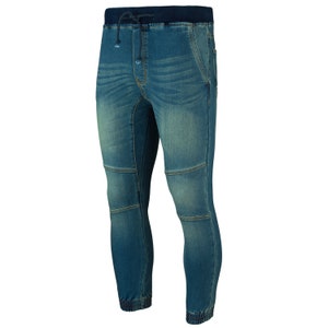 Cuffed denim cheap jeans mens