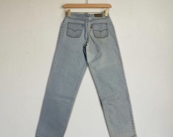 90s Vintage Levi's 726 Jeans: Light Blue Wash, W33 L32