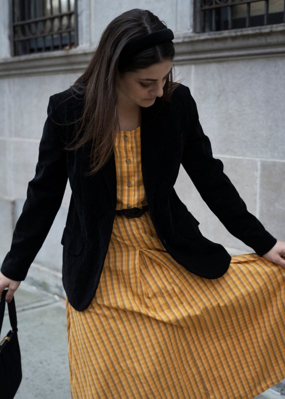 Ronnie Vintage Black Velvet Blazer