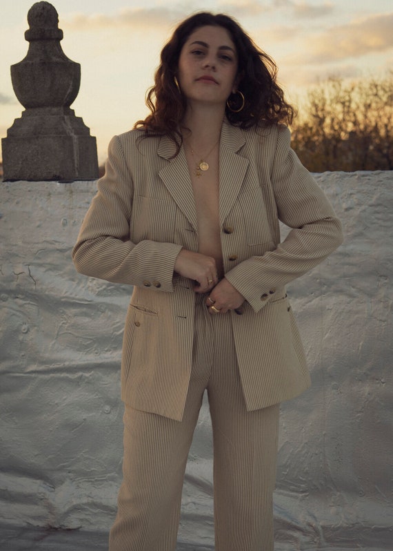 Madison Vintage Pinstripe Pantsuit