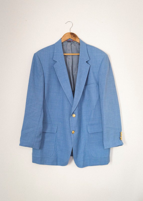 Marge Vintage Blue Oversized Blazer