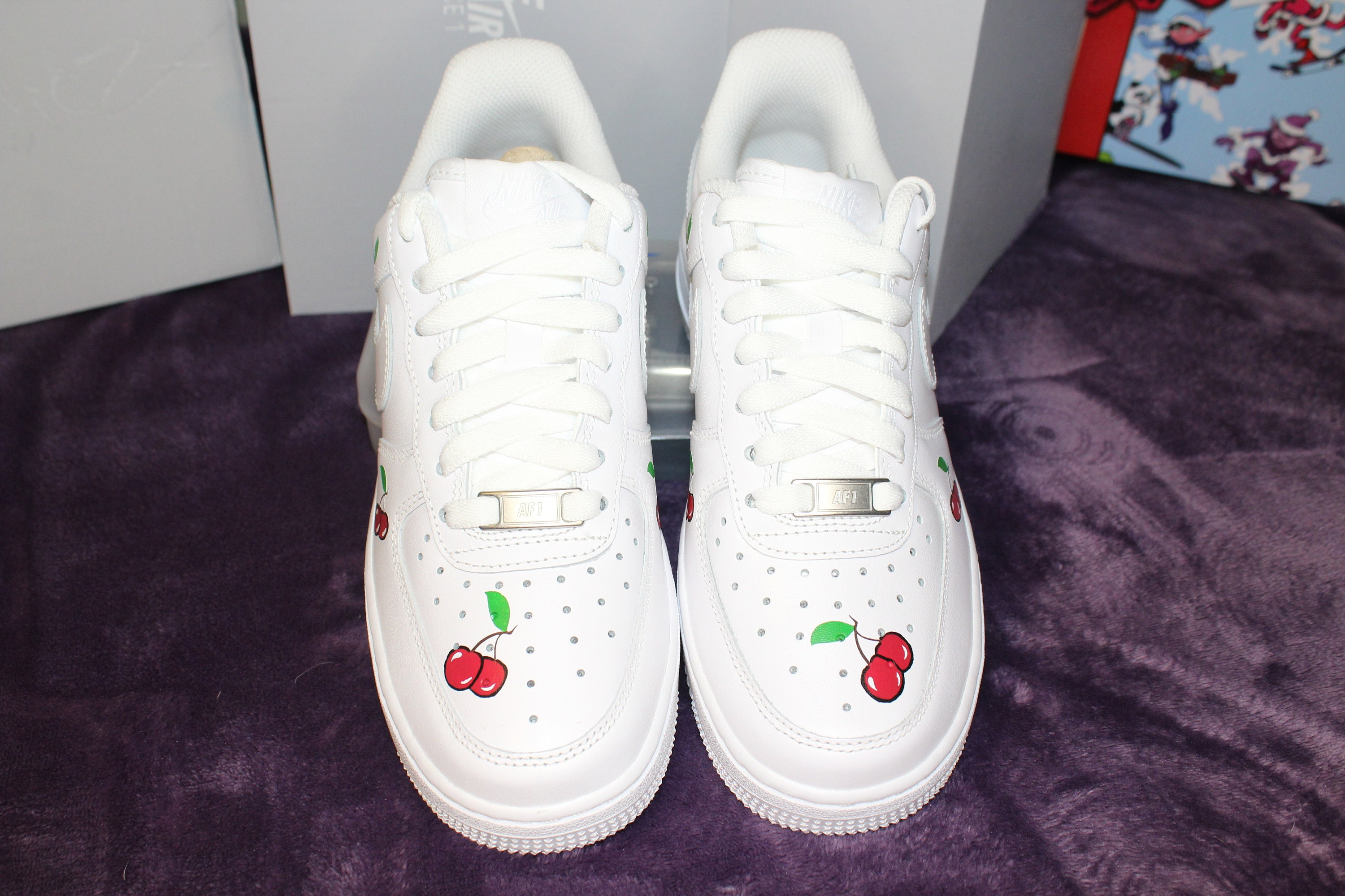 nike air force with cherries