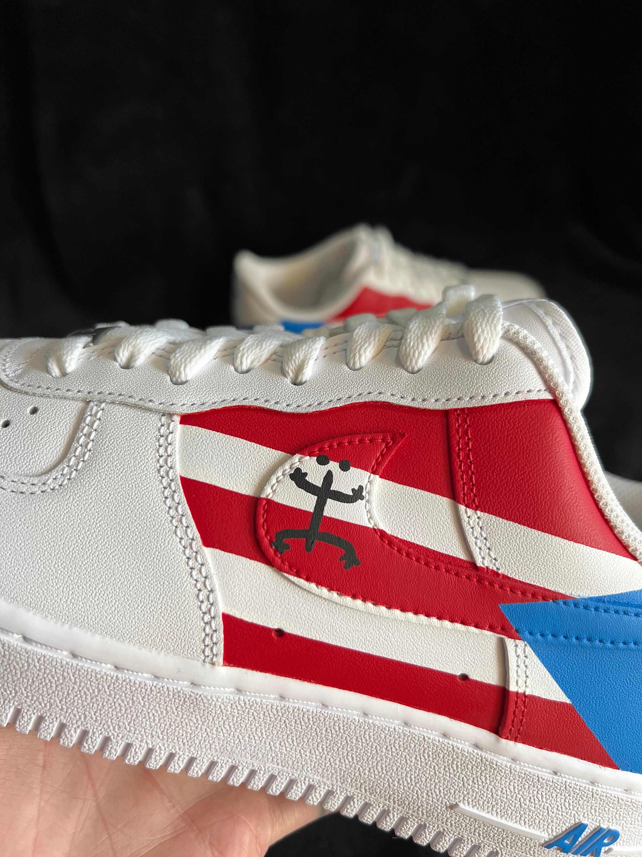 Nike Air Force 1 Puerto Rico #7 - Etsy