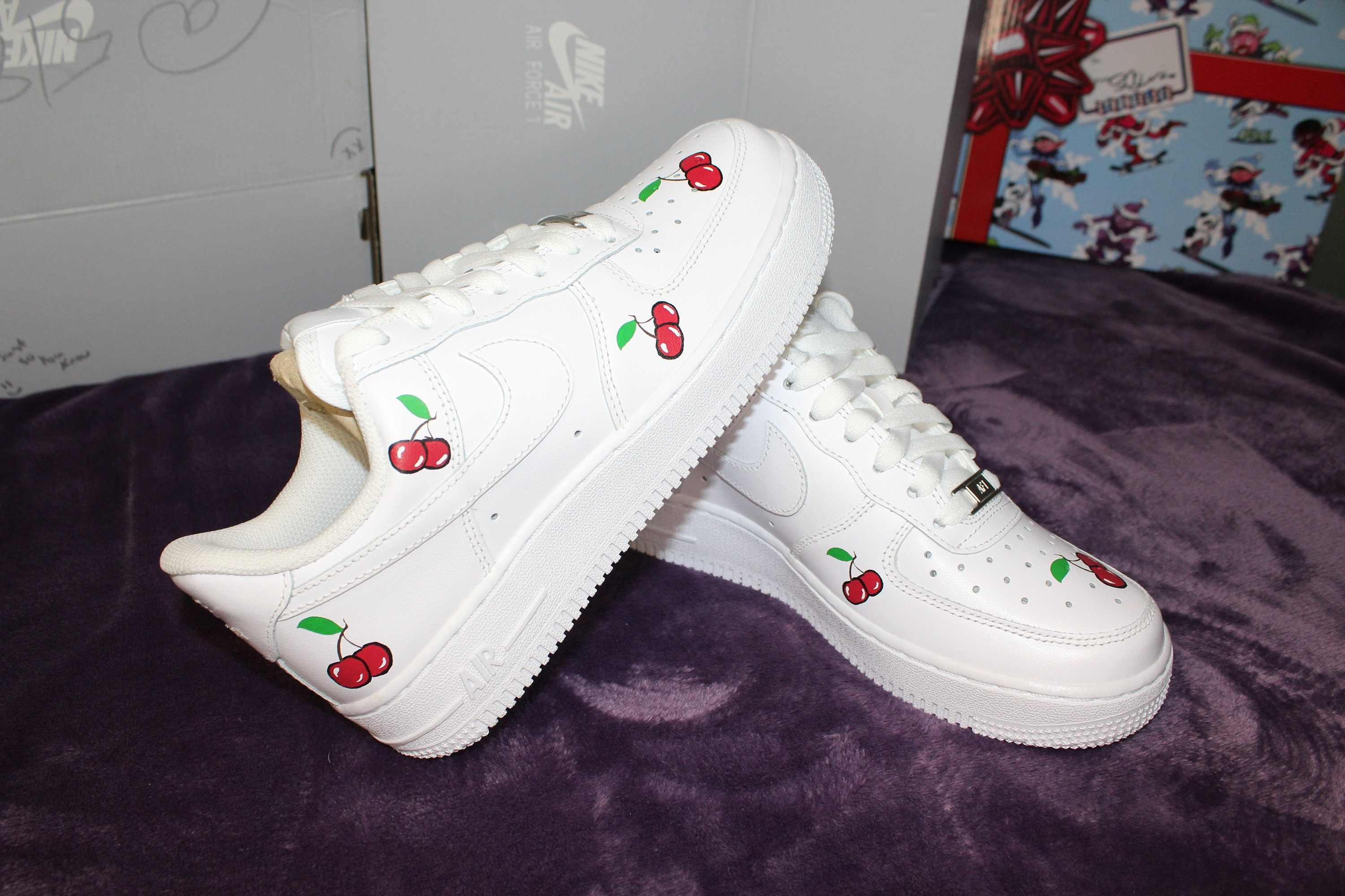 nike air force 1 with cherries
