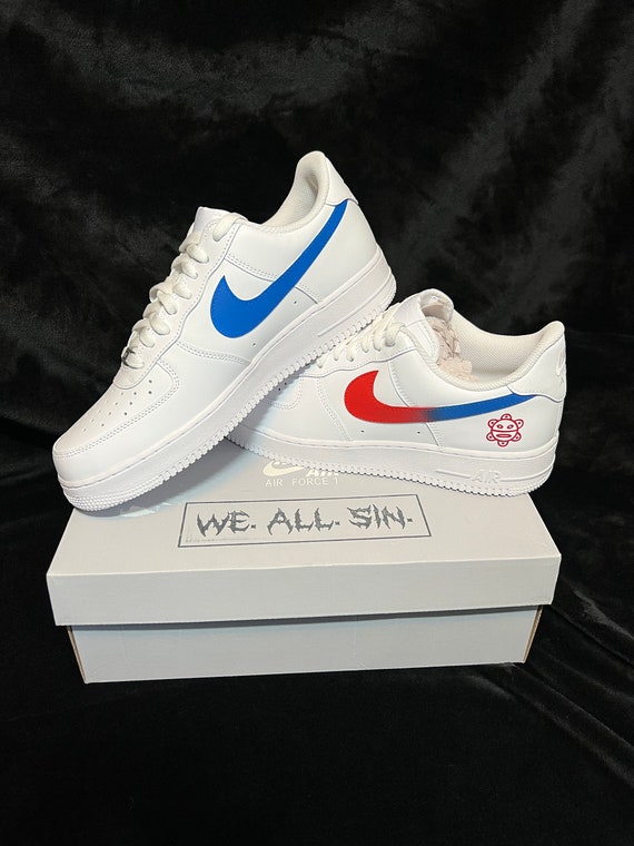 シューズ Nike Air Force 1 \"Puerto Rico\" 26.5 Air Force 1 Puerto Rican Day 'White and Sky Blue' (DQ9200