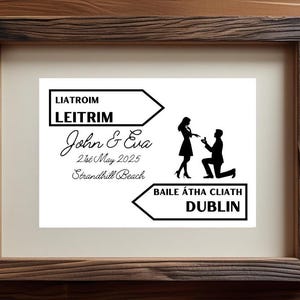 Personalised Engagement Gift Print
