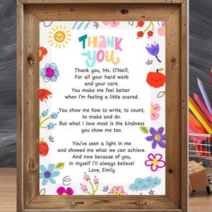 Thank You Teacher Poem
