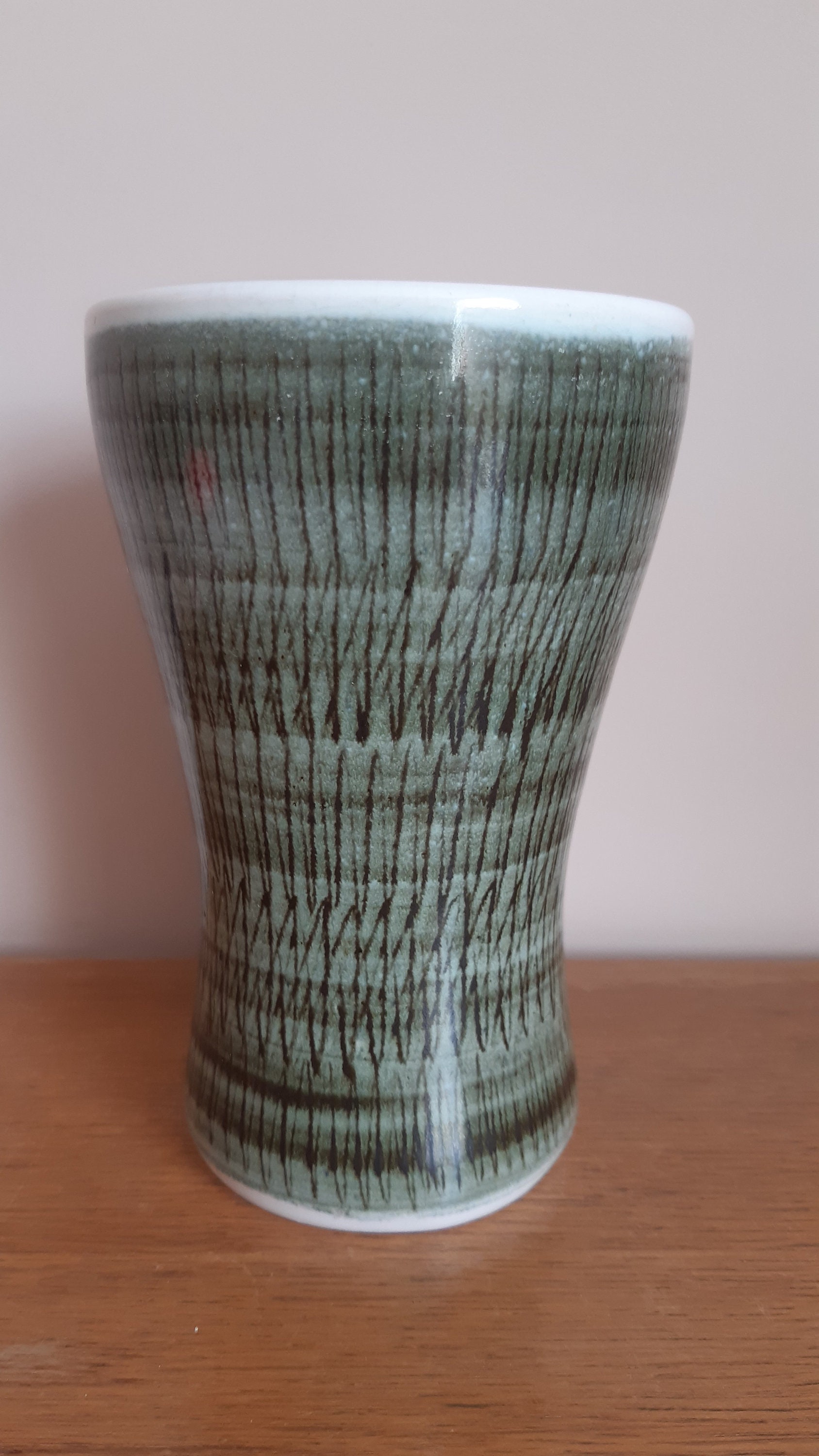 VINTAGE RYE POTTERY sgraffito vase 1950s 1960s archive Etsy