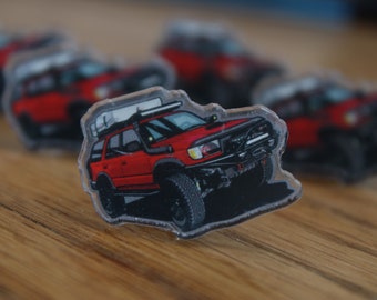 RedRunner97 Custom Acrylic Pin With Pin Back