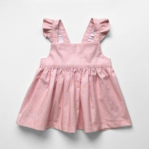 Modello PDF per cucire un top peplo per bambine, modello per top con spalline a balze per neonati, top peplo per neonati e bambini piccoli, modello PDF facile per cucire per bambini