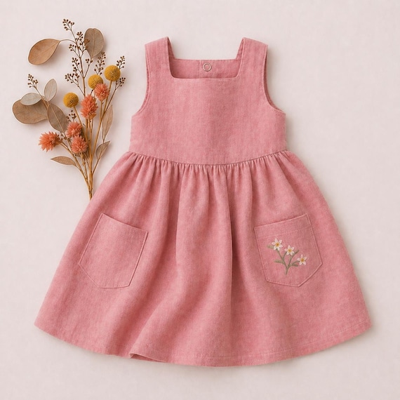 Square Neck Dress PDF Sewing Pattern – Baby & Toddler – Jane