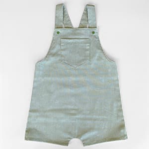 Modello di cucito PDF per salopette facili, modello di cucito per salopette da bambino, tutina per neonato per pantaloncini da bambino