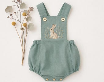 Baby Overalls PDF Sewing Pattern, Sewing Pattern for Boys Romper, Coveralls For Boy