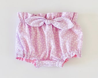 Baby Bloomers PDF Sewing Pattern girl, Toddler Shorts with Bow, Girls Bloomer Cover