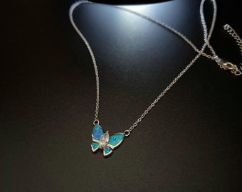 Silver Necklace- Butterfly