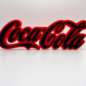 Coca Cola Sign / Coke Zero Logo / Sign / Shelf Display / Decor / Game Room
