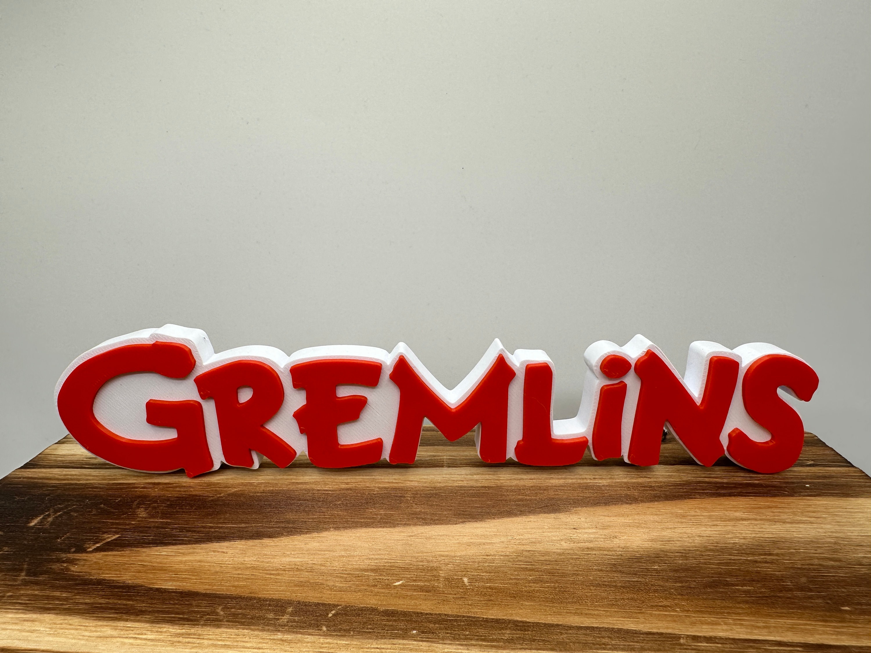 Adorable 3D Printed Gremlins Sign - Perfect Decor for Movie Fans! - Etsy