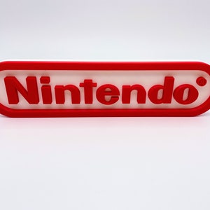 Nintendo Sign / Logo / Sign / Shelf Display / Decor / Man Cave