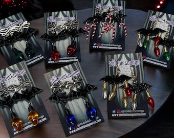 Fledermaus Weihnachtsohrringe