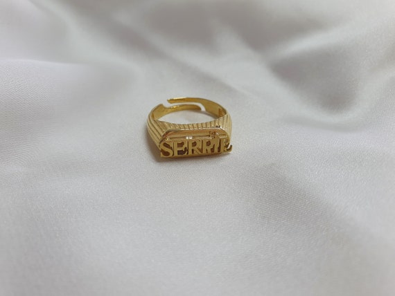 The Letter Love Forever Couple Ring 18K Rose Gold S Gift for Girlfriend  Sister Grandma | Seidayee Jewelry