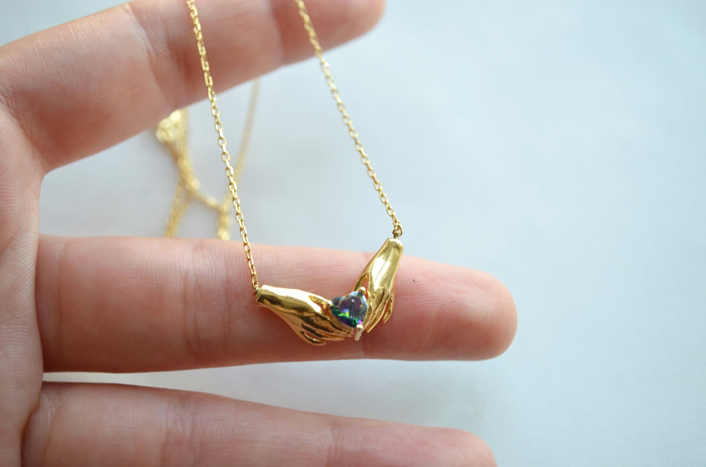 Heart Hand Necklace – Glass House Goods