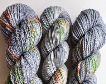 Iridescent Fossil - Hand Dyed Yarn
