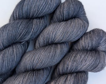 Graphite - Semisolid Hand Dyed Yarn
