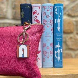 Llavero con la letra A / Amuleto para bolso con la letra inicial / Amuleto para bolso / Llavero con la inicial A / Llavero grueso / Inicial para bolso escolar