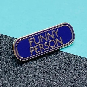 Eu sou um broche de esmalte de pessoa engraçada, distintivo, broche | Distintivo humorístico para amigo comediante | Melhor amigo que me faz rir, presente