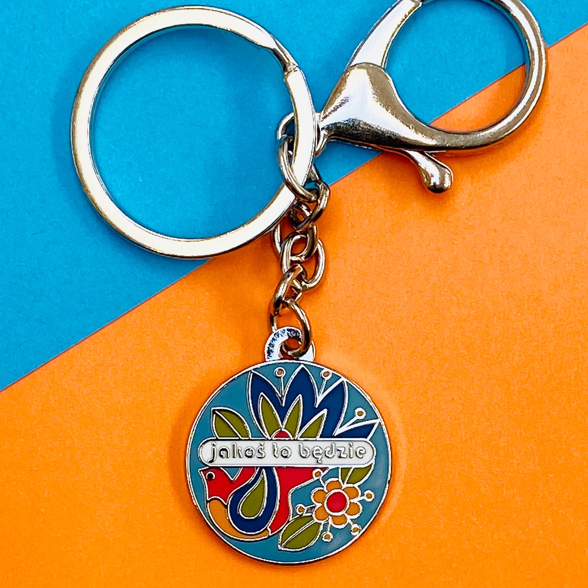 Jakoś to Będzie Enamel Keychain | It Will All Work Out Inspirational ...
