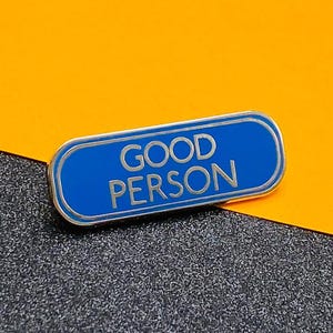 Eu sou um bom broche de esmalte de pessoa, distintivo, broche | Melhor presente para cuidador | Presente de agradecimento | Presente para professor | Presente de enfermeira | Presente de mãe | Amor próprio