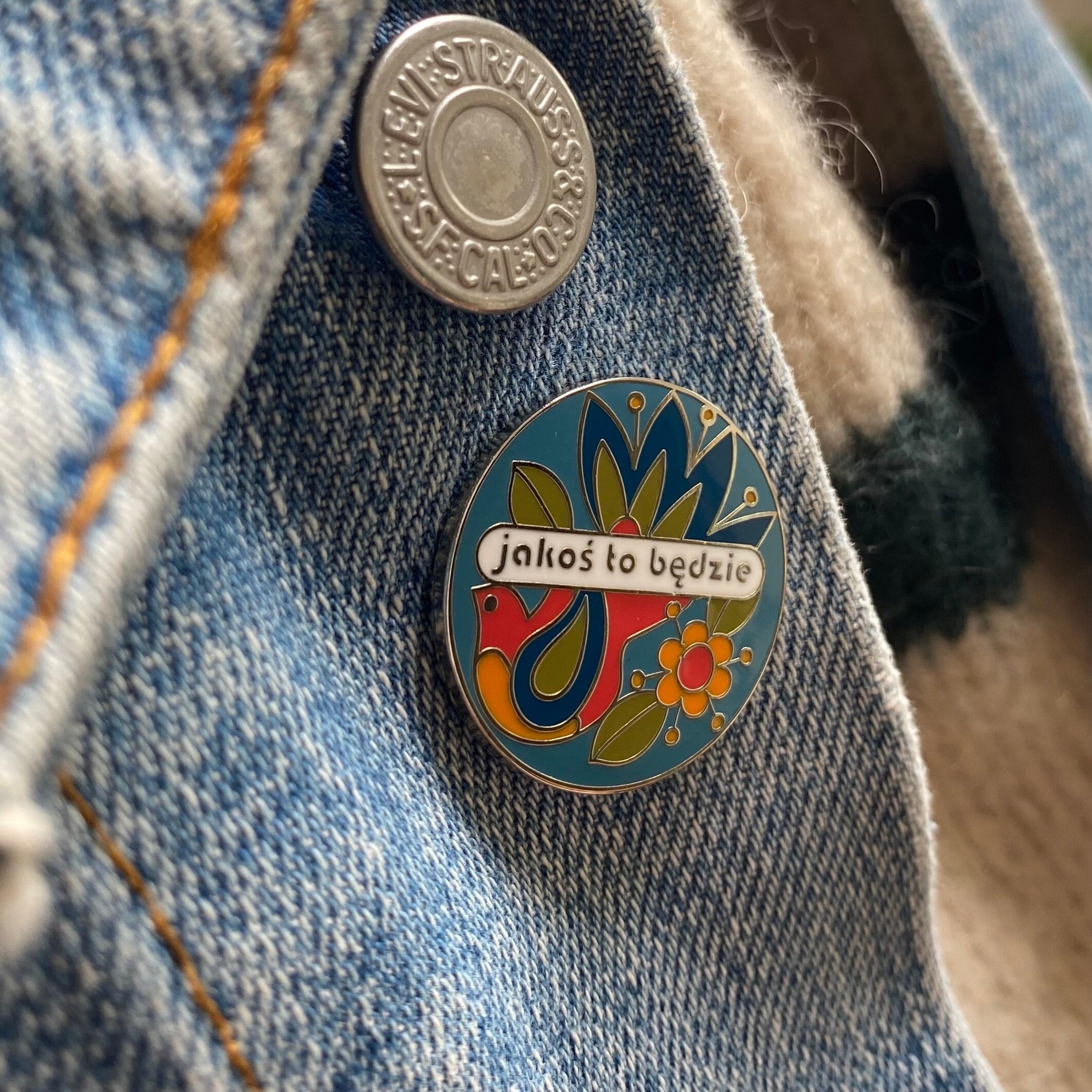 It Will All Work Out Polish Enamel Pin: Motivational Gift