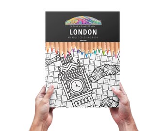 Download London Coloring Book Etsy