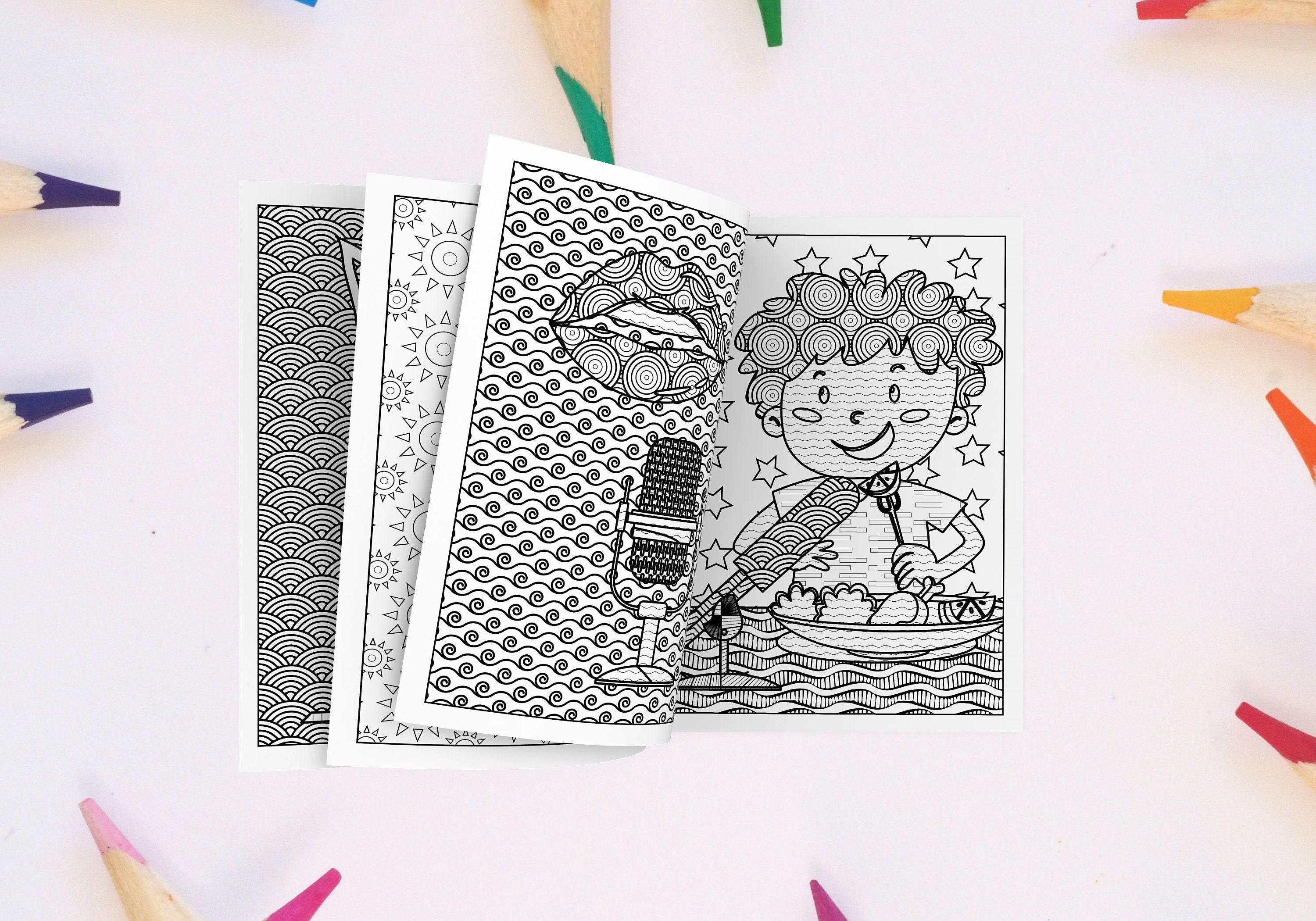 ASMR Adult Coloring Book Etsy