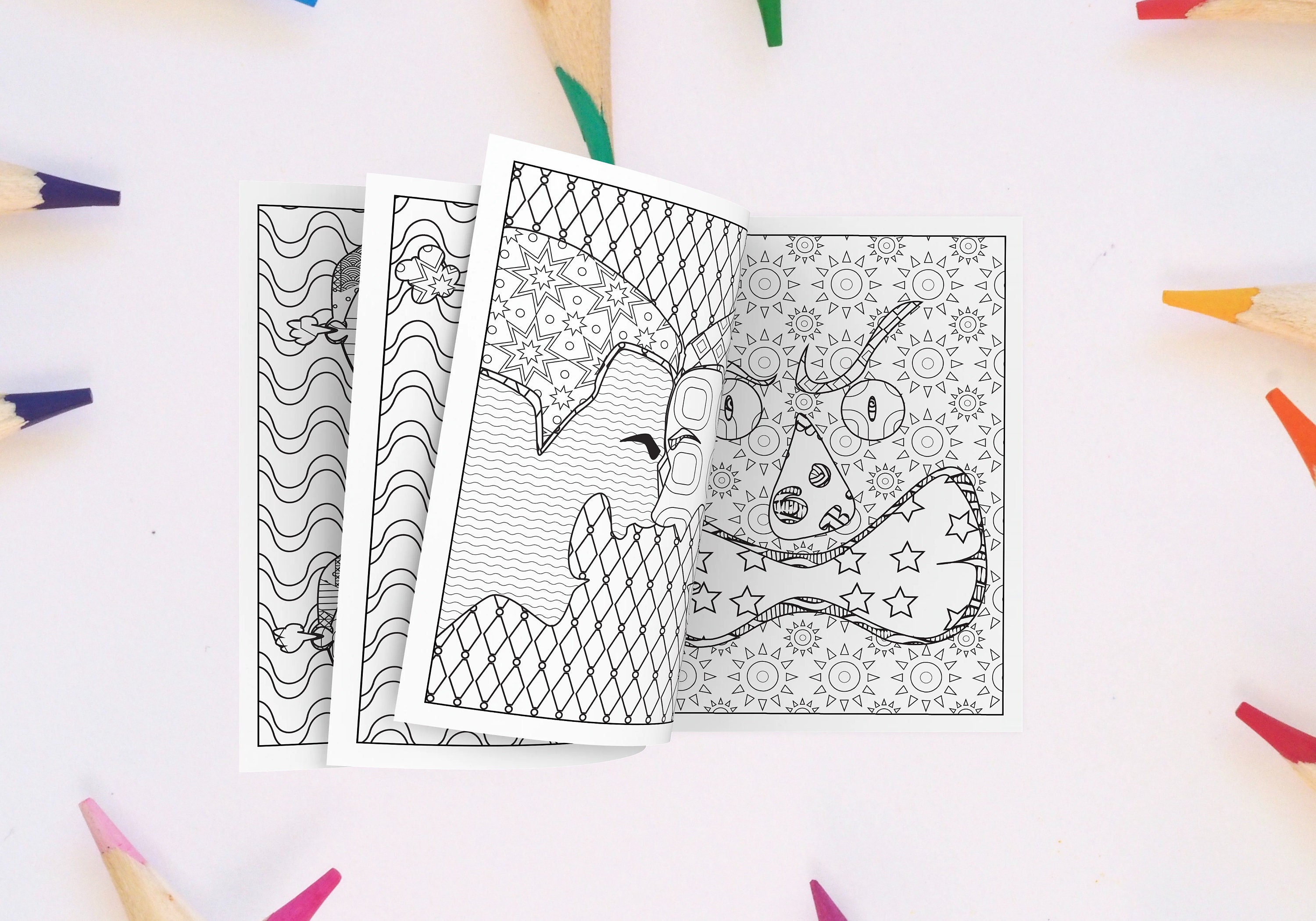 Anger Management Adult Coloring Book | Etsy