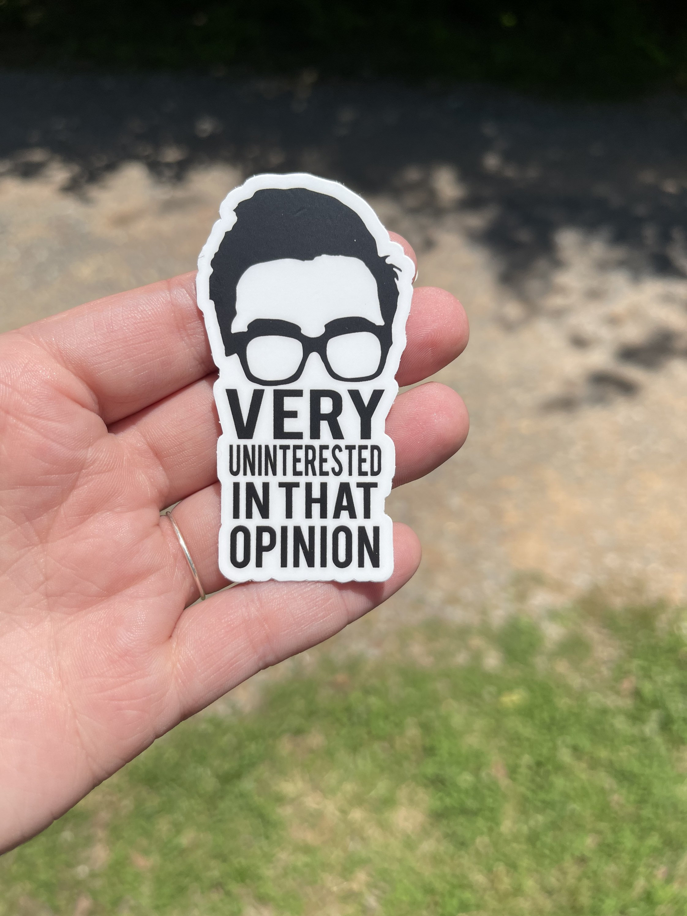 Very Uninterested In That Opinion | Water bottle sticker | laptop sti…