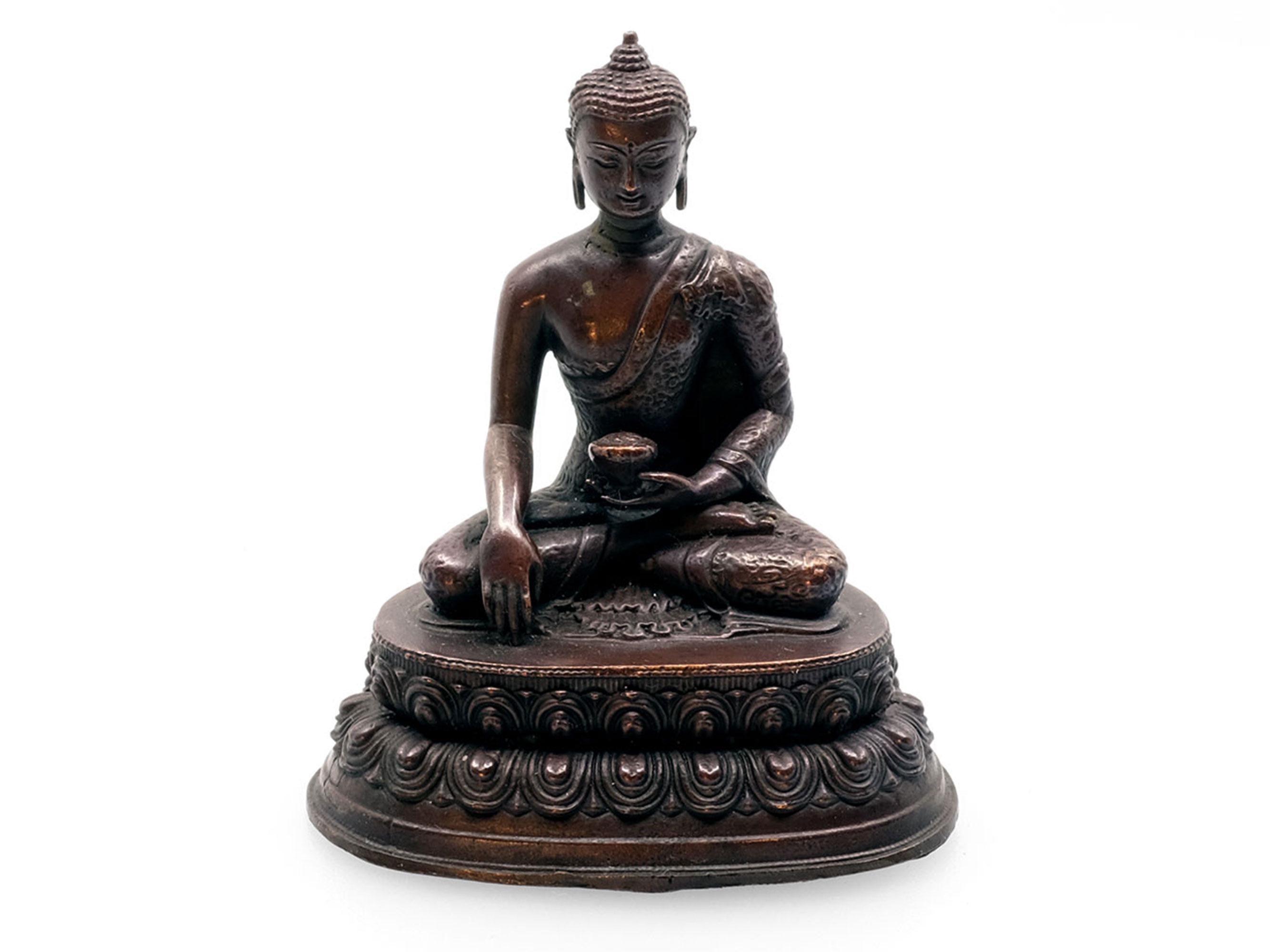 銅製　仏像 細かい彫刻 小型仏像セット：銅鋳物、酸化処理、仏壇装飾（6 cm） - Etsy 日本