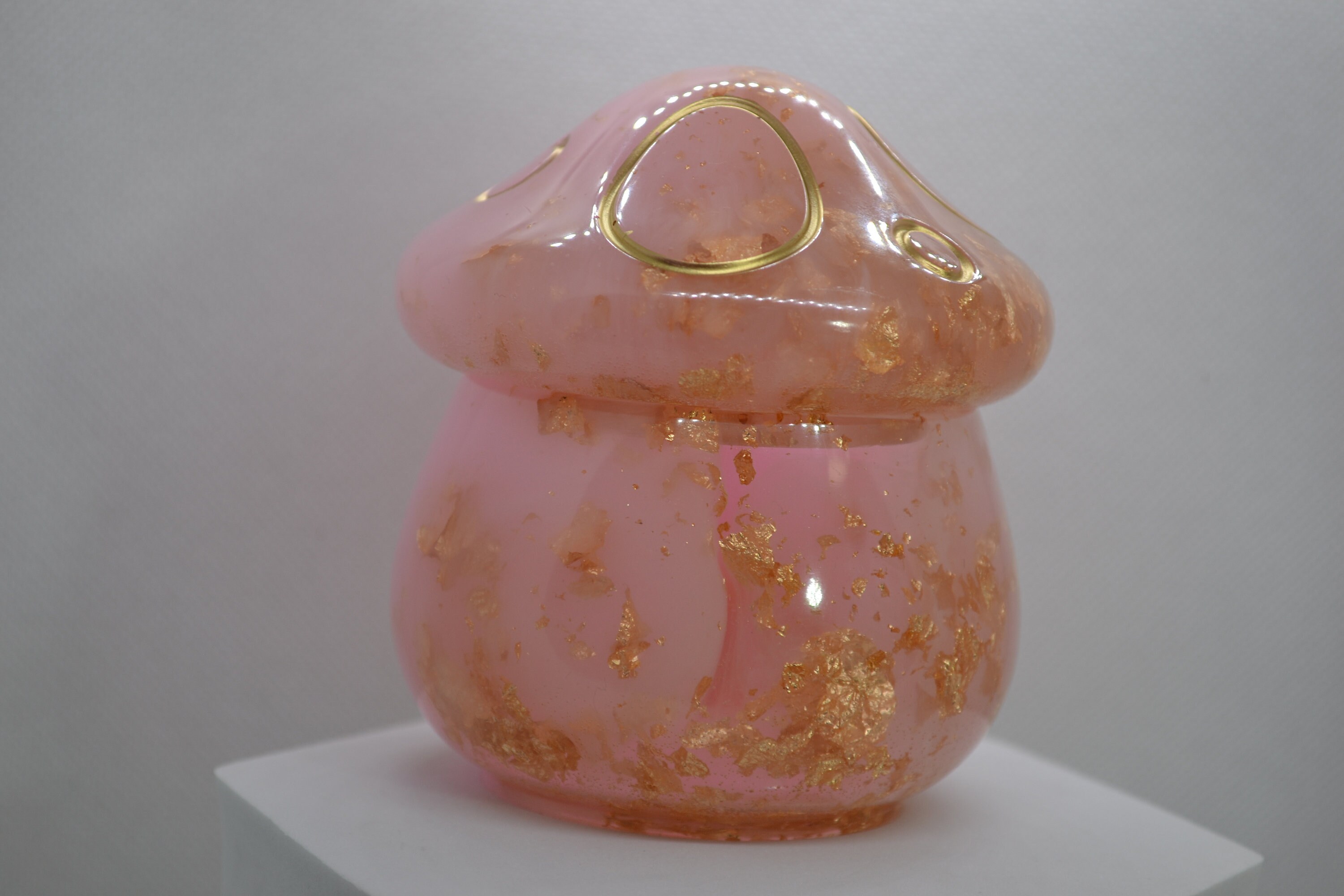 Resin Crafted Mushroom Jars with foil