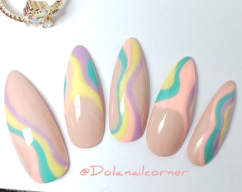 Nude Winter Nails - Etsy