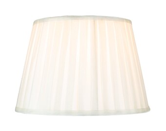 Silk lamp shades | Etsy Ivory Silk Pleated Lampshade Will Suit