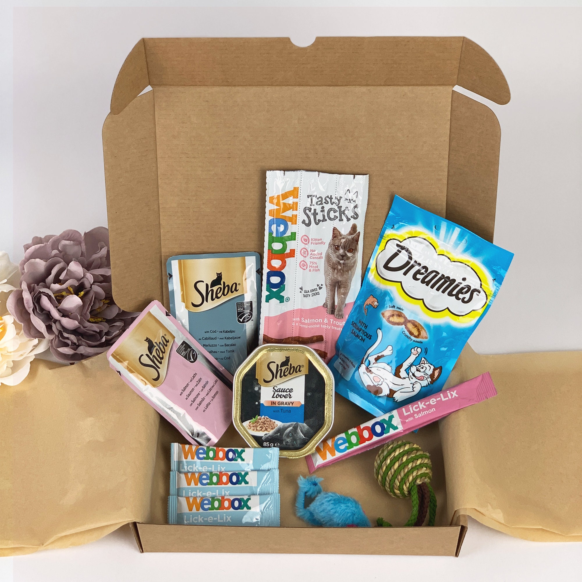 Meat Box cat Hamper Pet Hamper Cat treats Cat foods Etsy