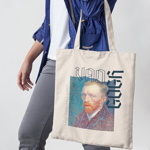 Vincent Van Gogh Tote Bag, Self-Portrait, Van Gogh Bag, Gogh Tote Bag, Van Gogh, Tote Bag Aesthetic, Aesthetic Tote Bag, Artist Tote Bag