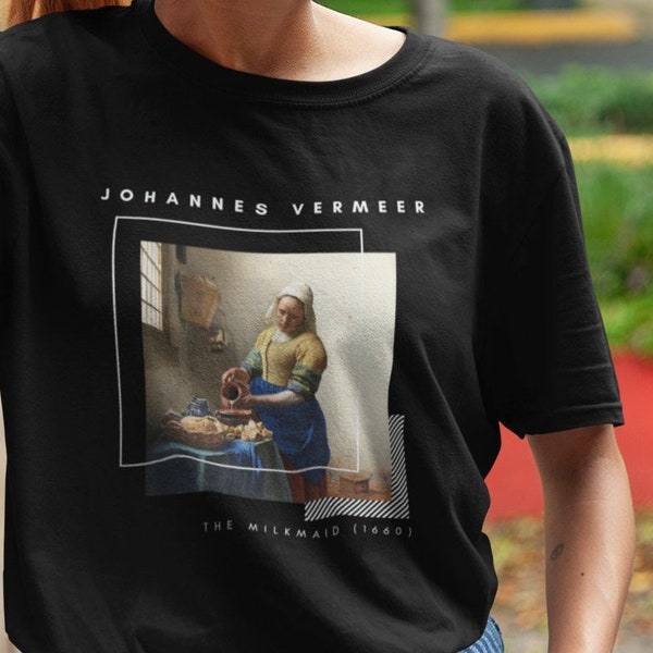 Johannes Vermeer, Vermeer shirt, The Milkmaid , Vermeer Gifts, Famous Art Shirt, Aesthetic Shirt, Famous Painting, Aesthetic clothing